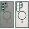 Coque arrière Phonesta AirFrost avec MagSafe pour Samsung Galaxy S25 Ultra - Vert mat 2