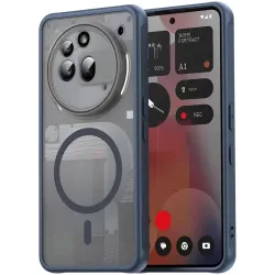 Coque arrière Phonesta AirFrost avec MagSafe pour Nothing Phone (3a) Pro - Bleu mat