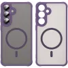 Coque arrière Phonesta AirFrost avec MagSafe pour Samsung Galaxy S25 Plus/S24 Plus - Violet mat 7