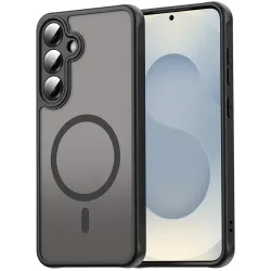 Coque arrière Phonesta AirFrost avec MagSafe pour Samsung Galaxy S25 Plus/S24 Plus - Noir mat