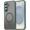 Coque arrière Phonesta AirFrost avec MagSafe pour Samsung Galaxy S25/S24 - Vert mat 0