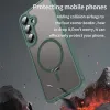Coque arrière Phonesta AirFrost avec MagSafe pour Samsung Galaxy S25/S24 - Vert mat 2