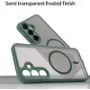 Coque arrière Phonesta AirFrost avec MagSafe pour Samsung Galaxy S25/S24 - Vert mat 3