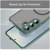 Coque arrière Phonesta AirFrost avec MagSafe pour Samsung Galaxy S25/S24 - Vert mat 4