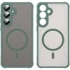 Coque arrière Phonesta AirFrost avec MagSafe pour Samsung Galaxy S25/S24 - Vert mat 6