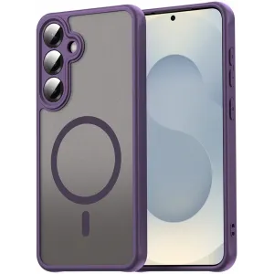 Coque arrière Phonesta AirFrost avec MagSafe pour Samsung Galaxy S25/S24 - Violet mat