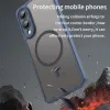 Coque arrière Phonesta AirFrost avec MagSafe pour Samsung Galaxy S25 Edge - Bleu mat 2