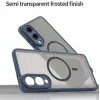 Coque arrière Phonesta AirFrost avec MagSafe pour Samsung Galaxy S25 Edge - Bleu mat 3