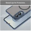 Coque arrière Phonesta AirFrost avec MagSafe pour Samsung Galaxy S25 Edge - Bleu mat 4