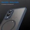 Coque arrière Phonesta AirFrost avec MagSafe pour Samsung Galaxy S25 Edge - Bleu mat 5