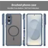 Coque arrière Phonesta AirFrost avec MagSafe pour Samsung Galaxy S25 Edge - Bleu mat 7