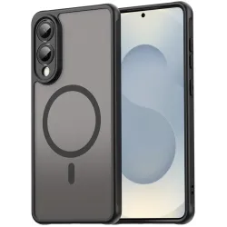 Coque arrière Phonesta AirFrost avec MagSafe pour Samsung Galaxy S25 Edge - Noir mat