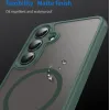 Coque arrière Phonesta AirFrost avec MagSafe pour Samsung Galaxy S25 FE - Vert mat 7