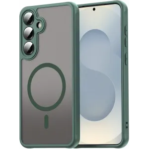 Coque arrière Phonesta AirFrost avec MagSafe pour Samsung Galaxy A36/A56 - Vert mat