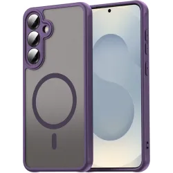 Coque arrière Phonesta AirFrost avec MagSafe pour Samsung Galaxy A36/A56 - Violet mat