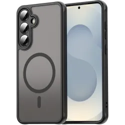 Coque arrière Phonesta AirFrost avec MagSafe pour Samsung Galaxy A36/A56 - Noir mat