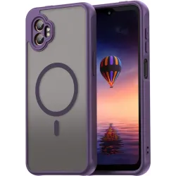 Coque arrière Phonesta AirFrost avec MagSafe pour Samsung Galaxy Xcover 7 Pro - Violet mat