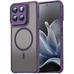 Coque arrière Phonesta AirFrost avec MagSafe pour Motorola Edge 70 - Violet mat