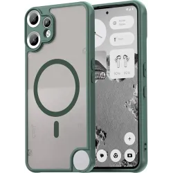 Coque arrière Phonesta AirFrost avec MagSafe pour Nothing CMF Phone 2 Pro - Vert mat