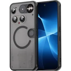 Coque arrière Phonesta AirFrost avec MagSafe pour Nothing Phone (3) - Noir mat