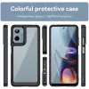 Coque arrière Phonesta Acrylic Hybrid pour Motorola Moto G05 / Moto E15 - Noir 2