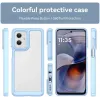 Coque arrière Phonesta Acrylic Hybrid pour Motorola Moto G55 - Bleu 2