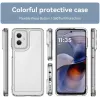Coque arrière Phonesta Acrylic Hybrid pour Motorola Moto G55 - Transparent 1