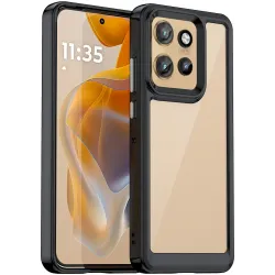 Coque arrière Phonesta Acrylic Hybrid pour Motorola Edge 60 Neo/Edge 50 Neo / ThinkPhone 25 - Noir