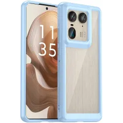 Coque arrière Phonesta Acrylic Hybrid pour Motorola Edge 50 Ultra - Bleu