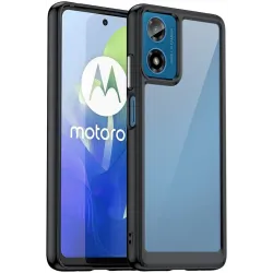 Coque arrière Phonesta Acrylic Hybrid pour Motorola Moto G04 / G04s / G24 / G24 Power / E14 - Noir