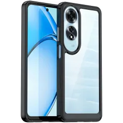 Coque arrière Phonesta Acrylic Hybrid pour Oppo A60 4G - Noir