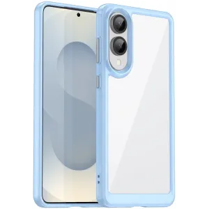 Coque arrière Phonesta Acrylic Hybrid pour Samsung Galaxy S25 Edge - Bleu