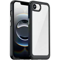 Coque arrière Phonesta Acrylic Hybrid pour Apple iPhone 17e/16e - Noir