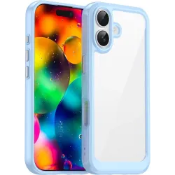 Coque arrière Phonesta Acrylic Hybrid pour Apple iPhone 17 - Bleu