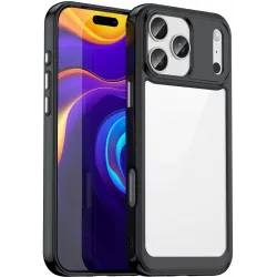 Coque arrière Phonesta Acrylic Hybrid pour Apple iPhone 17 Pro Max - Noir