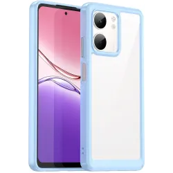 Coque arrière Phonesta Acrylic Hybrid pour Oppo A5x - Bleu