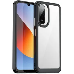 Coque arrière Phonesta Acrylic Hybrid pour Xiaomi Redmi A7 Pro - Noir