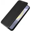 Coque portefeuille Phonesta Carbon Fiber Skin pour Samsung Galaxy S25 - Noir 4
