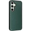 Coque portefeuille Phonesta Carbon Fiber Skin pour Samsung Galaxy S24 FE - Vert foncé 8