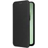 Coque portefeuille Phonesta Carbon Fiber Skin pour Samsung Galaxy S24 FE - Noir 7