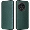 Coque portefeuille Phonesta Carbon Fiber Skin pour OnePlus 13 - Vert foncé