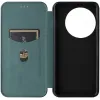 Coque portefeuille Phonesta Carbon Fiber Skin pour OnePlus 13 - Vert foncé 4
