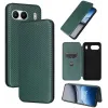 Coque portefeuille Phonesta Carbon Fiber Skin pour OnePlus Nord 4 - Vert foncé 9