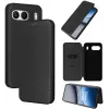 Coque portefeuille Phonesta Carbon Fiber Skin pour OnePlus Nord 4 - Noir 8