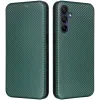 Coque portefeuille Phonesta Carbon Fiber Skin pour Samsung Galaxy A16 - Vert foncé 0