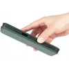 Coque portefeuille Phonesta Carbon Fiber Skin pour Samsung Galaxy A16 - Vert foncé 6