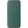 Coque portefeuille Phonesta Carbon Fiber Skin pour Samsung Galaxy A16 - Vert foncé 7