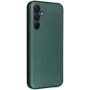 Coque portefeuille Phonesta Carbon Fiber Skin pour Samsung Galaxy A16 - Vert foncé 8