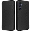 Coque portefeuille Phonesta Carbon Fiber Skin pour Samsung Galaxy A16 - Noir 0