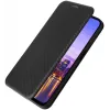 Coque portefeuille Phonesta Carbon Fiber Skin pour Samsung Galaxy A16 - Noir 4